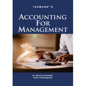 Taxmann's Accounting for Management by Dr. Dinesh D. Harsolekar, CA. Dr. Pinky Agarwal